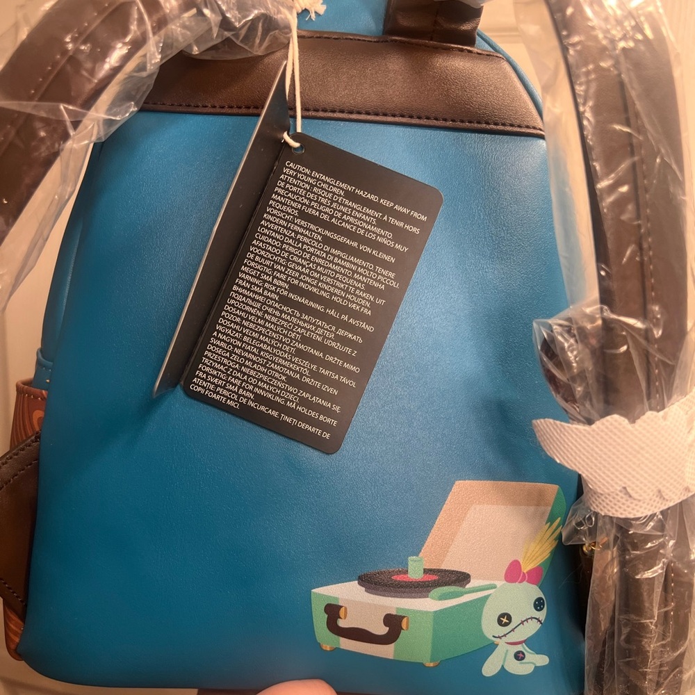 Loungefly Disney Stitch Record Player Mini Backpack - Picture 2 of 2